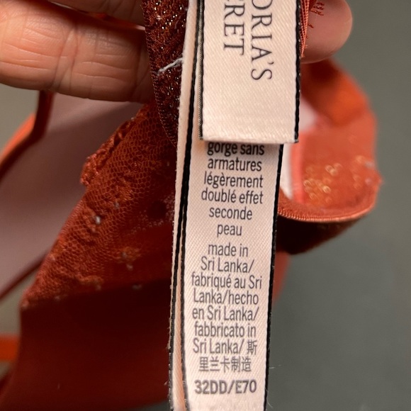 🥑5/$25 VIctorias Secret Lightly Lined T-Shirt wireless Bra 32DD - Picture 3 of 4